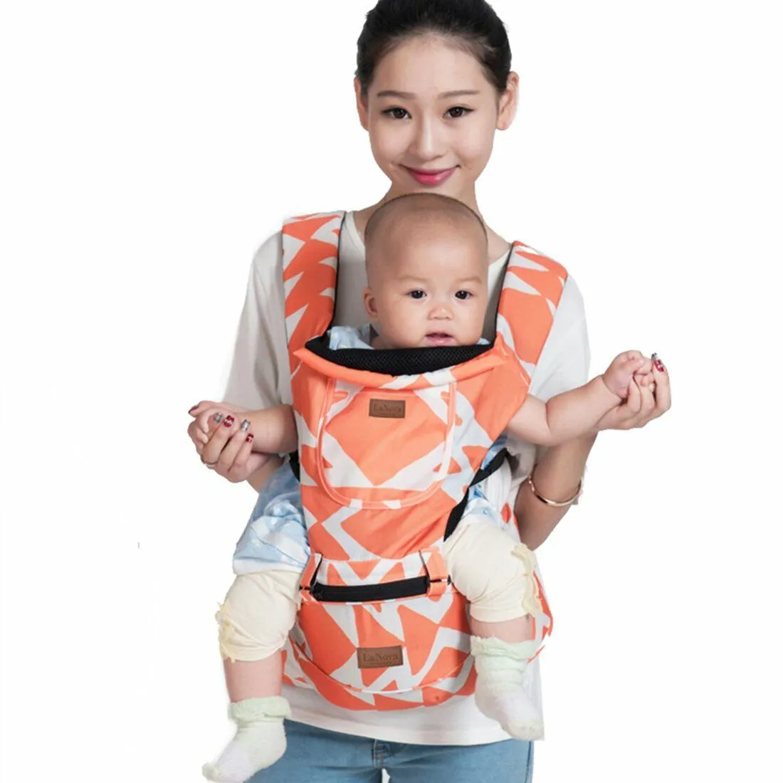 Ergonomic Baby Carrier Backpack with Hip Seat Front and Back for Women and Men