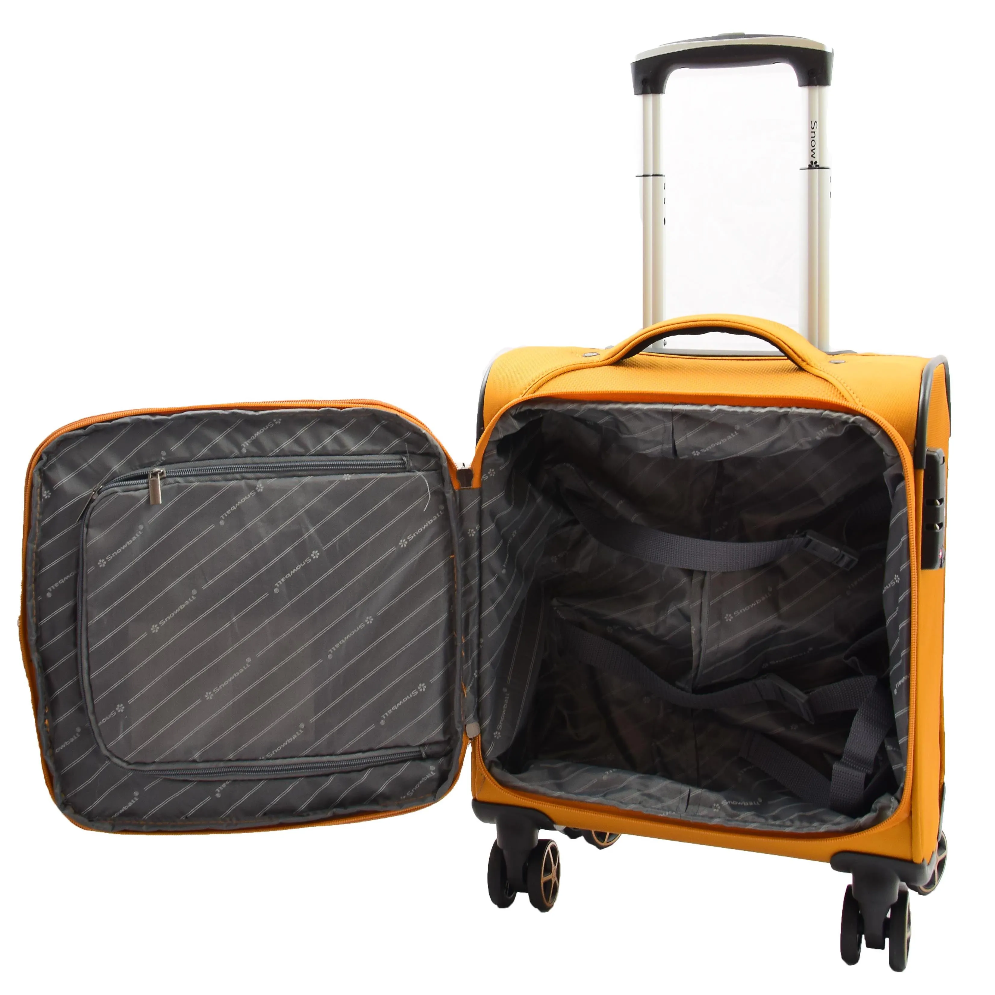 Expandable 8 Wheel Soft Luggage Japan Yellow