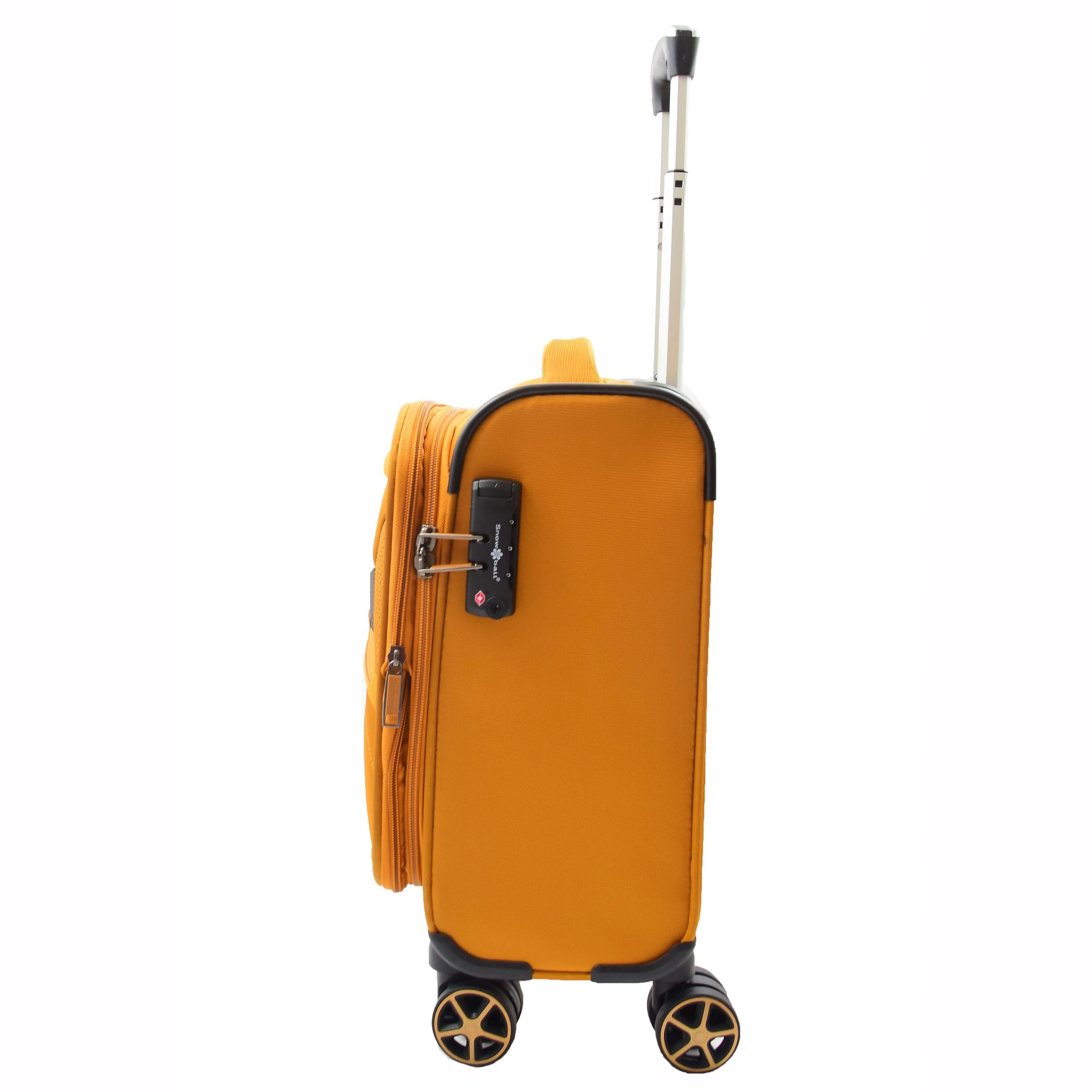 Expandable 8 Wheel Soft Luggage Japan Yellow