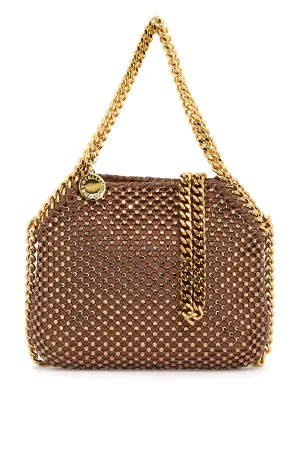 falabella mini bag with mesh and crystals