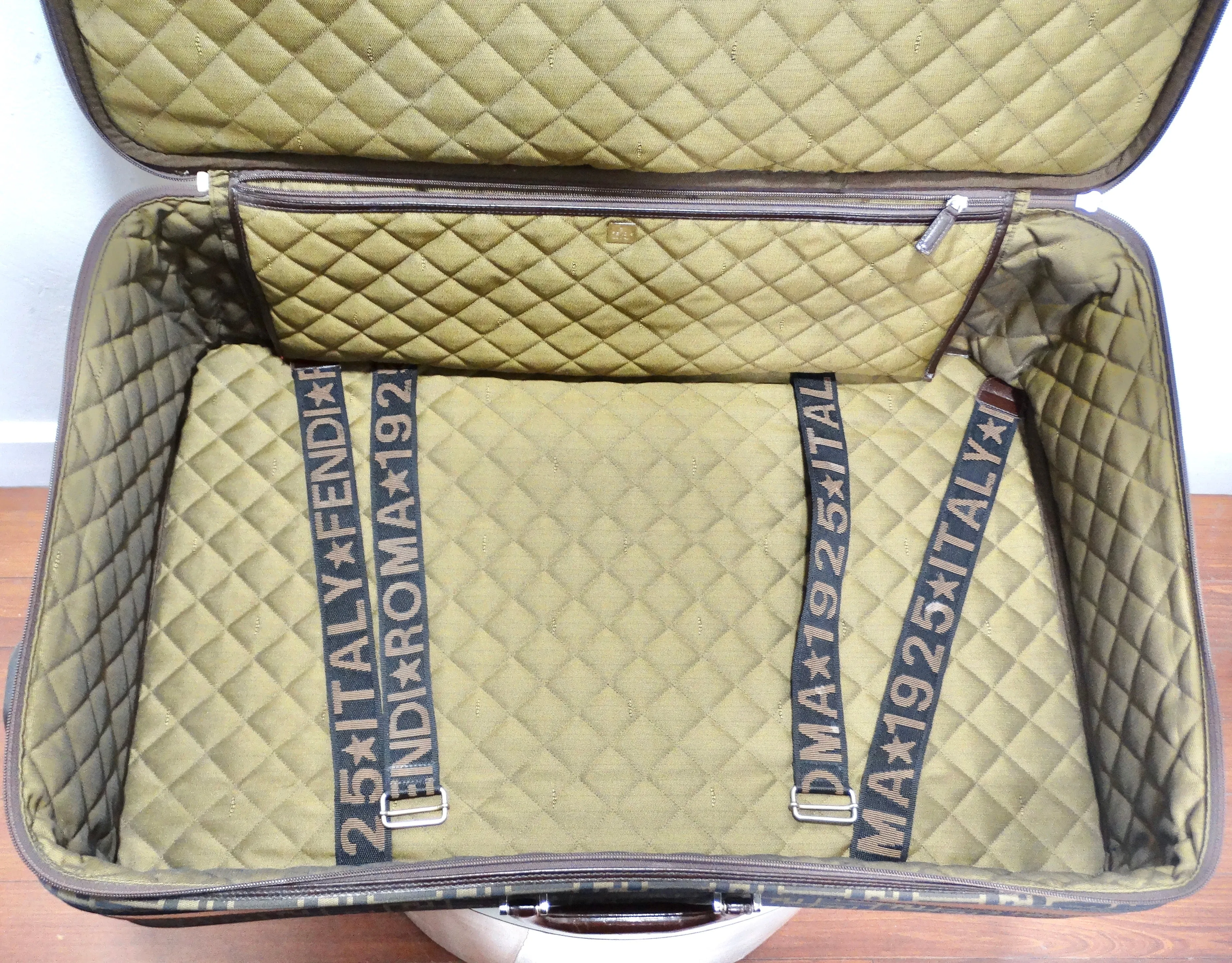 Fendi 1980s Zucca Monogram Suitcase