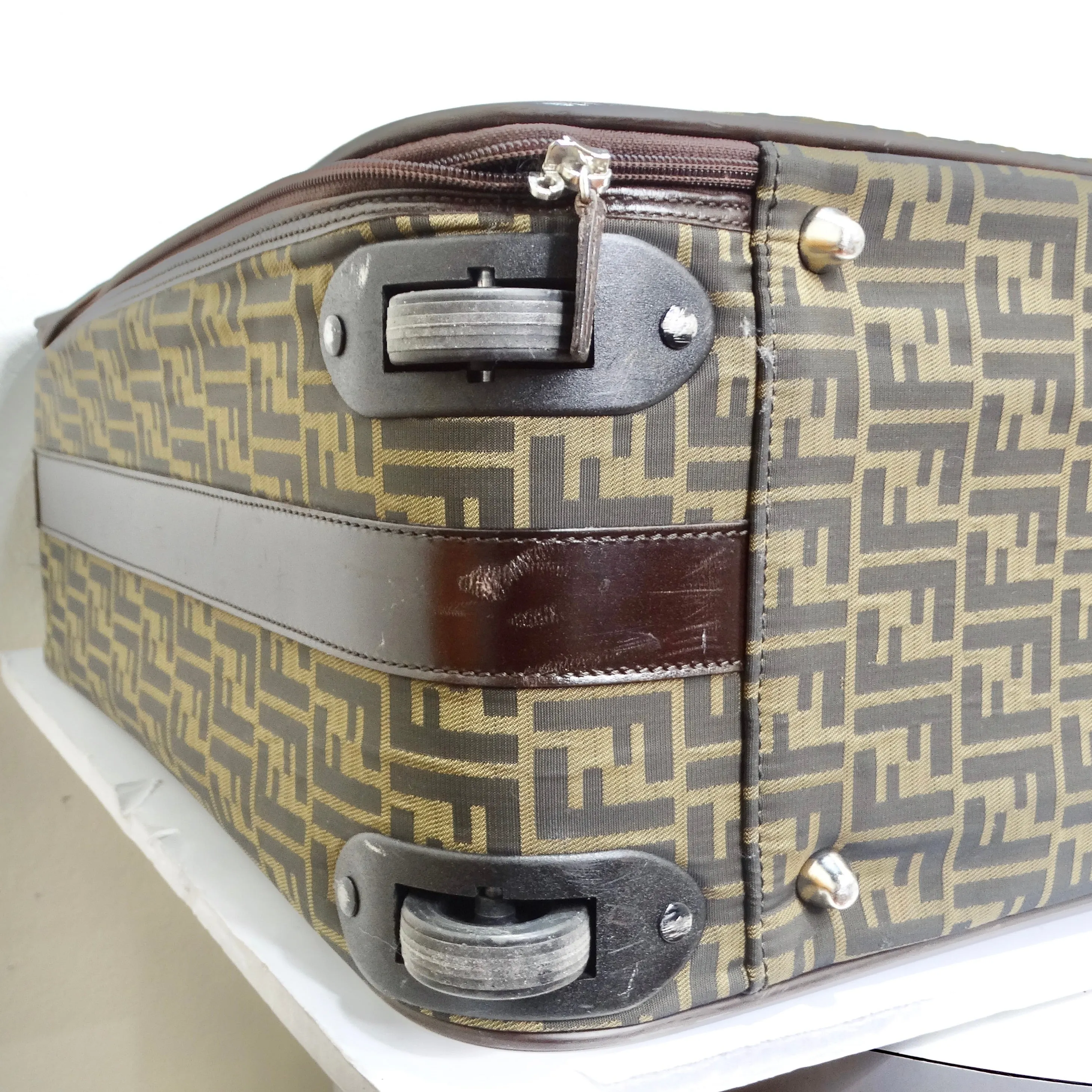 Fendi 1980s Zucca Monogram Suitcase