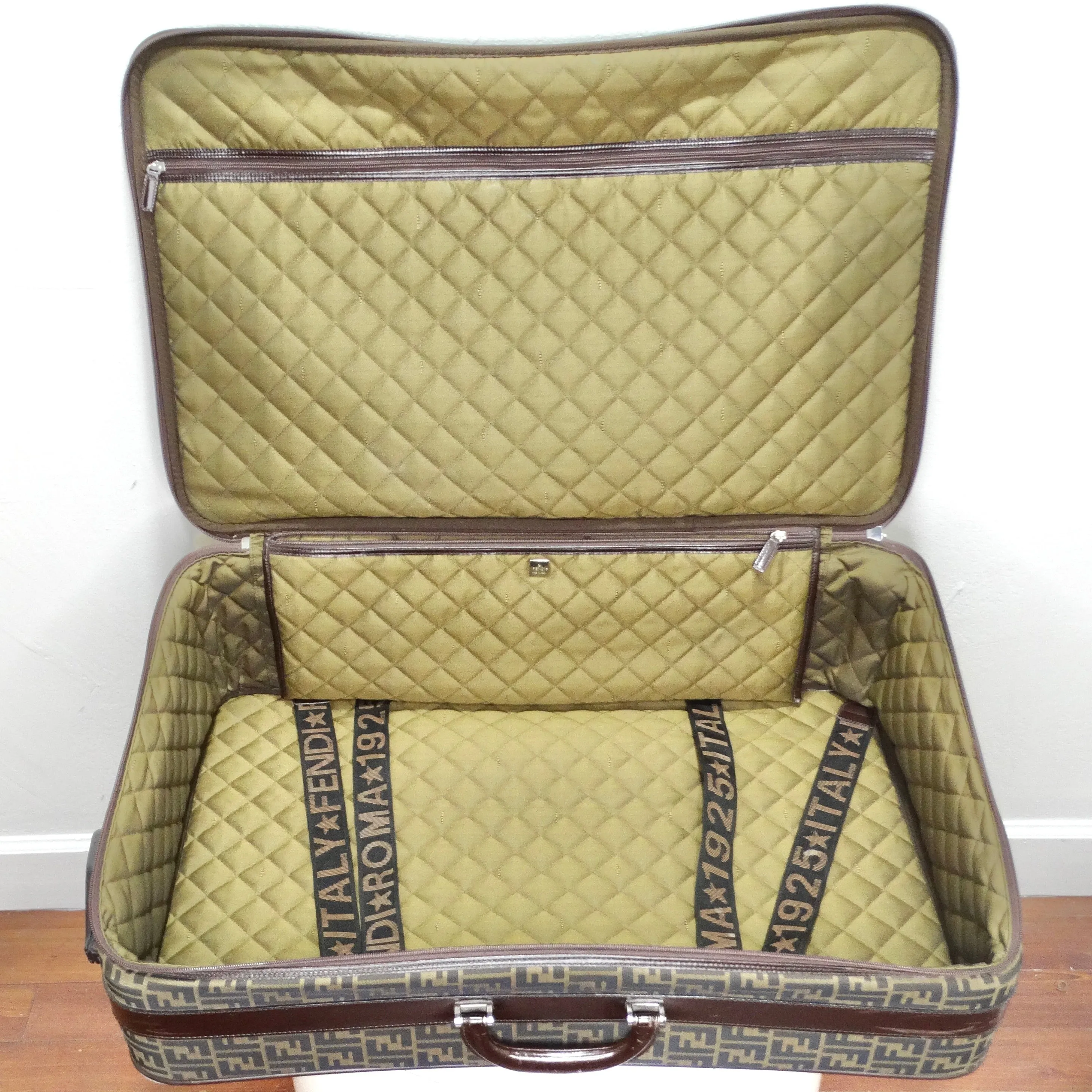 Fendi 1980s Zucca Monogram Suitcase