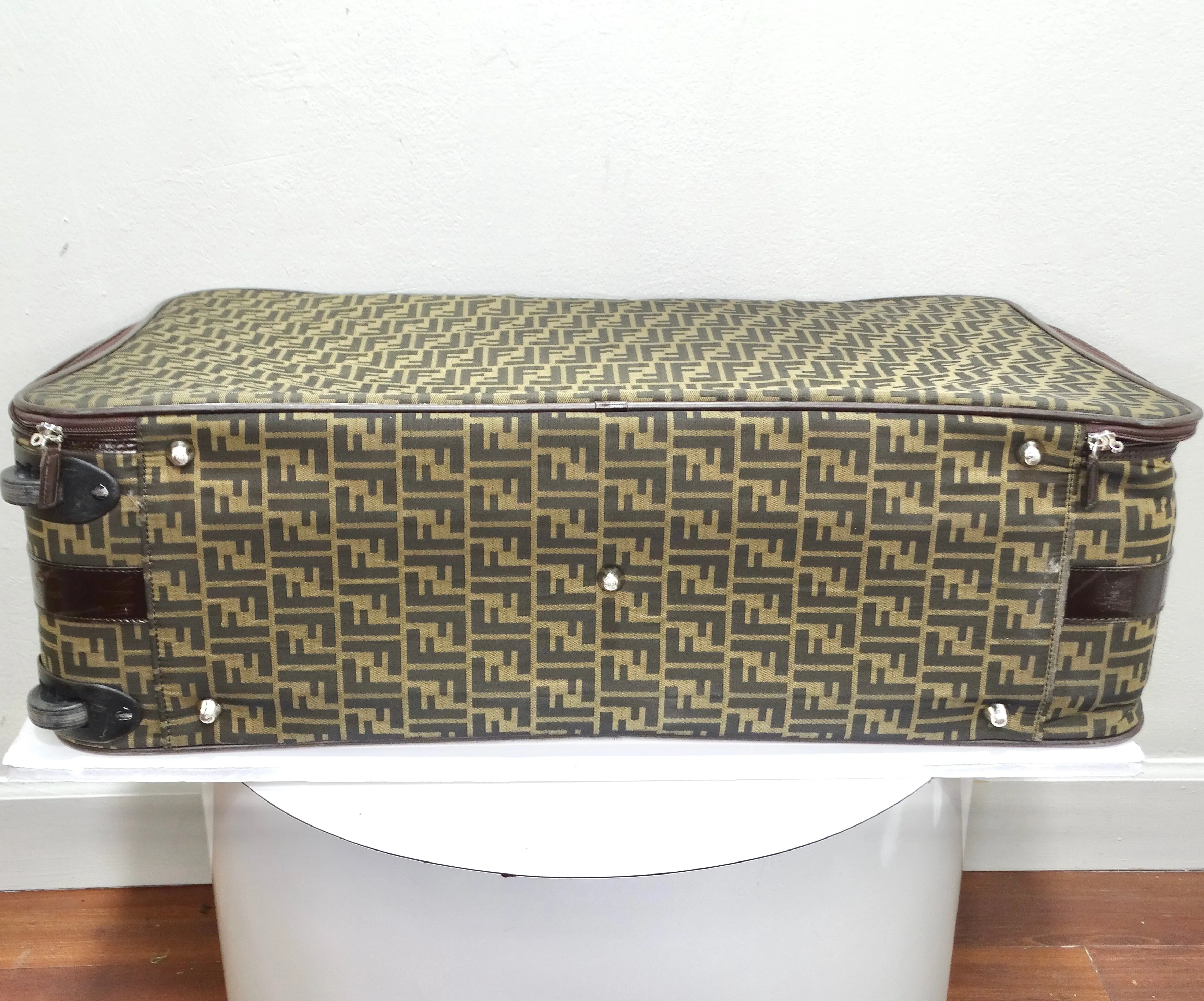 Fendi 1980s Zucca Monogram Suitcase