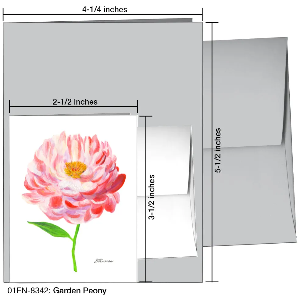 Garden Peony, Greeting Card (8342)