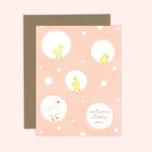 Greeting Card - Baby Ducklings Welcome Little One