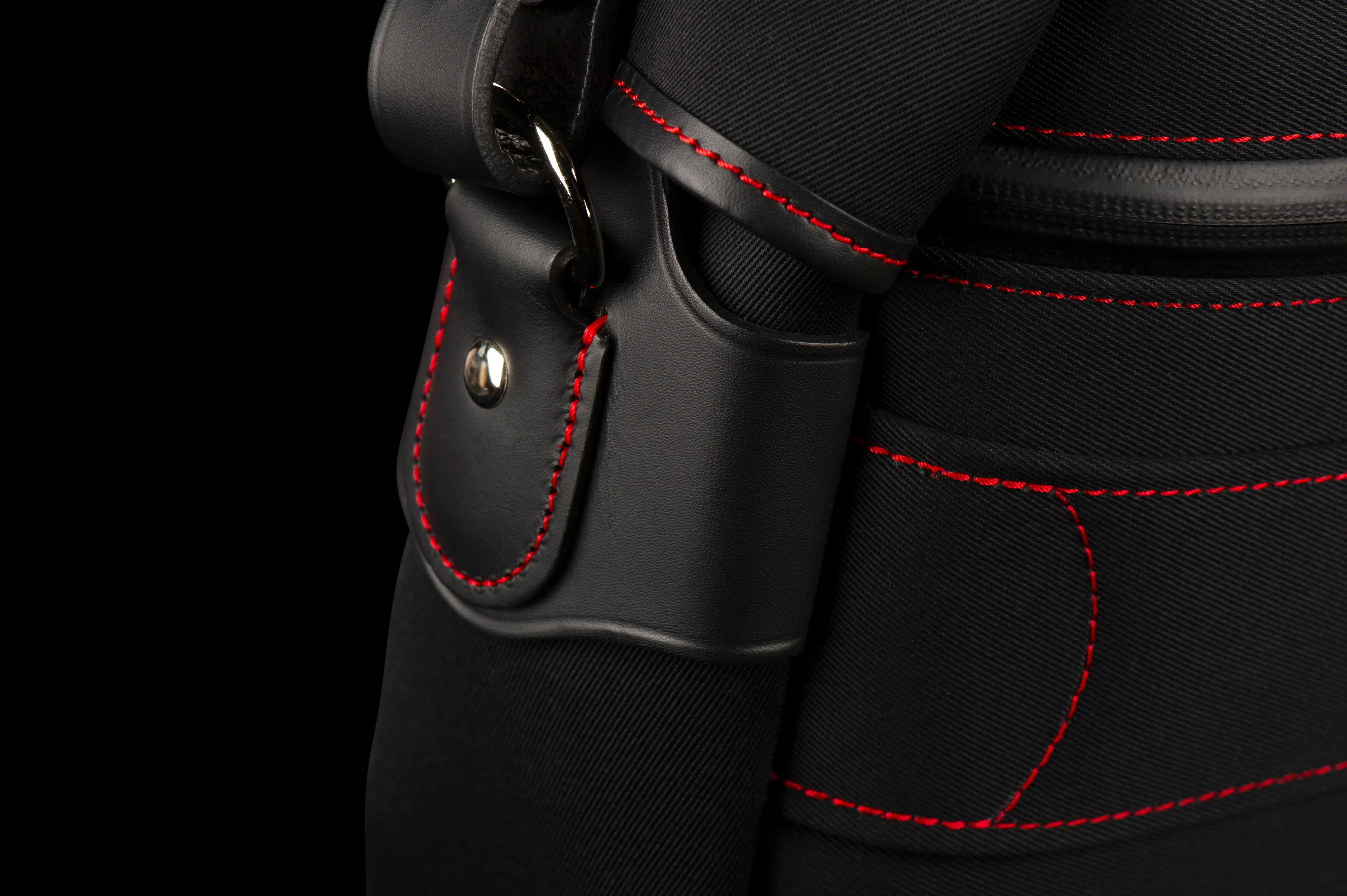 Hadley Pro 2020 Camera Bag - Black Canvas / Black Leather / Red Stitching (50th Anniversary Limited Edition)