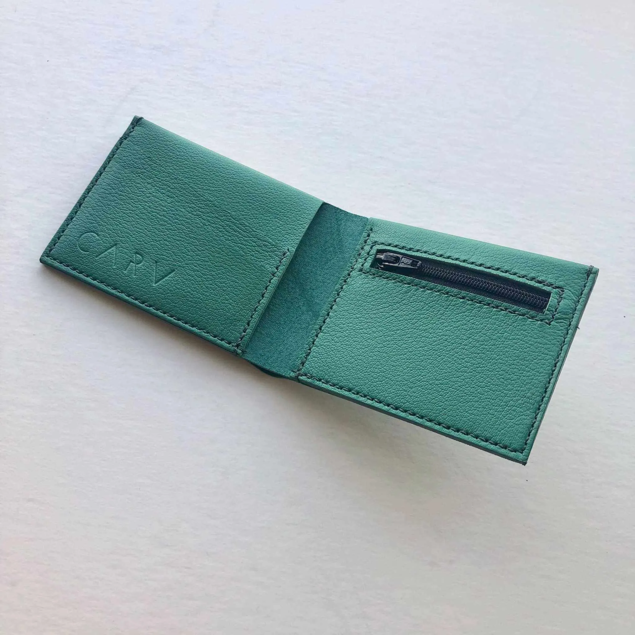 Handmade Tan Leather Bifold Wallet