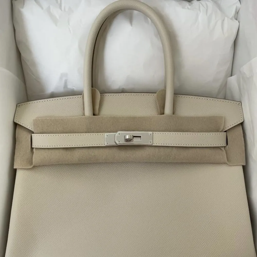 Hermès Birkin 30 Craie Epsom Palladium Hardware PHW