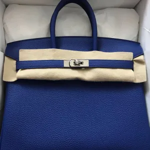 Hermès Birkin HSS 25 Bleu Electrique Togo Palladium Hardware PHW