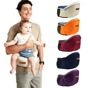 Hip Seat Baby Carrier Waist Stool -  Shock Absorption Hip Seat Surface for Newborns & Toddlers