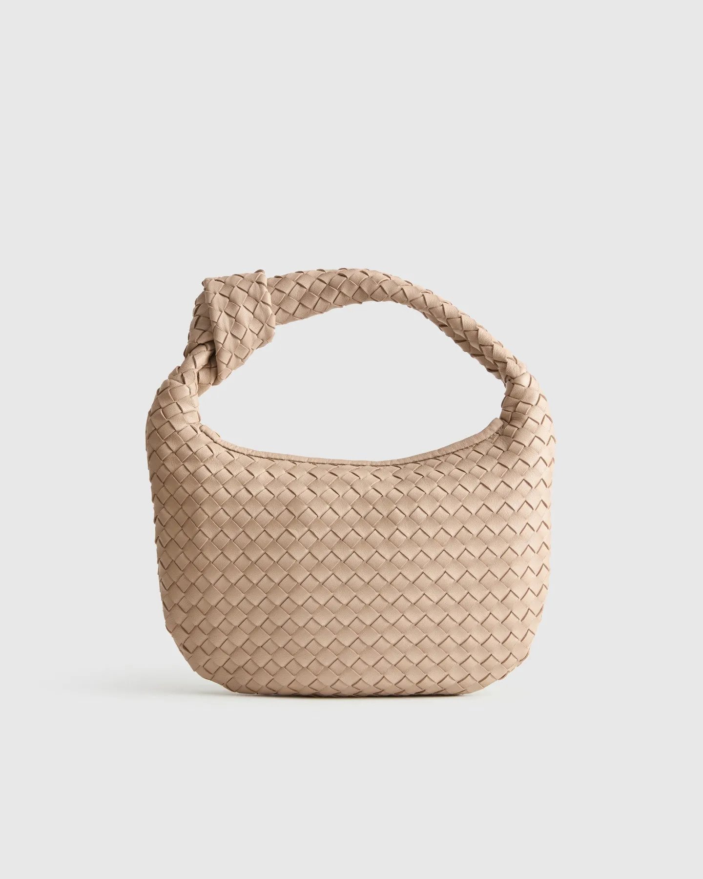 Italian Leather Handwoven Mini Hobo Bag