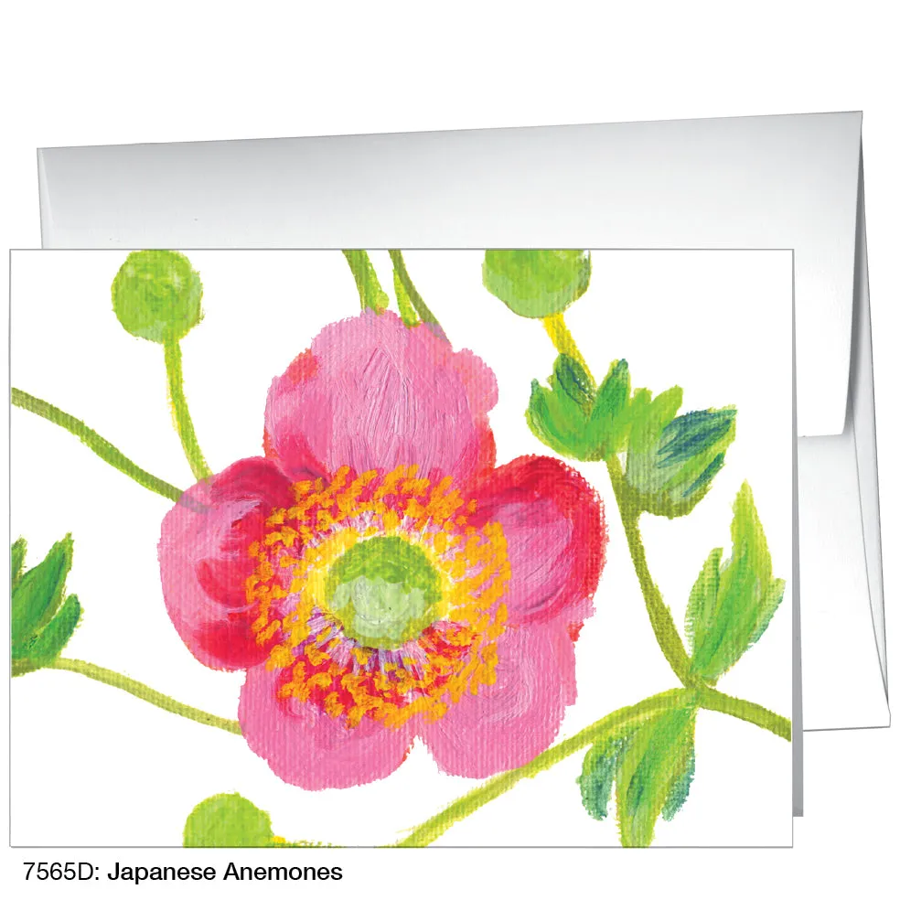 Japanese Anemones, Greeting Card (7565D)