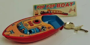 Japanese Tin B 68 Pop Pop Boat