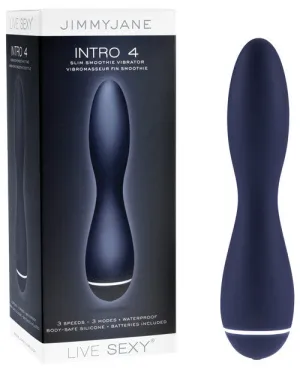 Jimmyjane Live Sexy Intro 4 Smoothie Vibrator - Blue