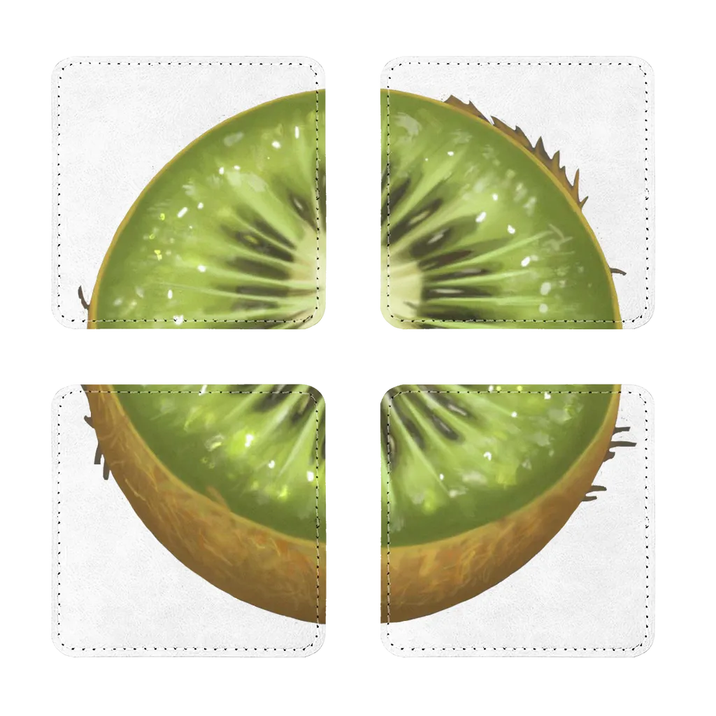 Kiwi Sublimation Coasters Pack of Four