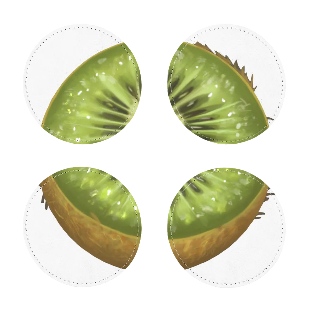 Kiwi Sublimation Coasters Pack of Four