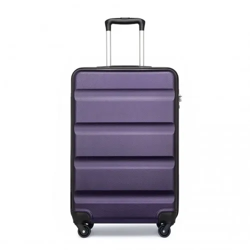 Kono 19" Cabin Size Carry On Suitcase - Lightweight ABS Hardshell with TSA Lock - Purple Travel Companion