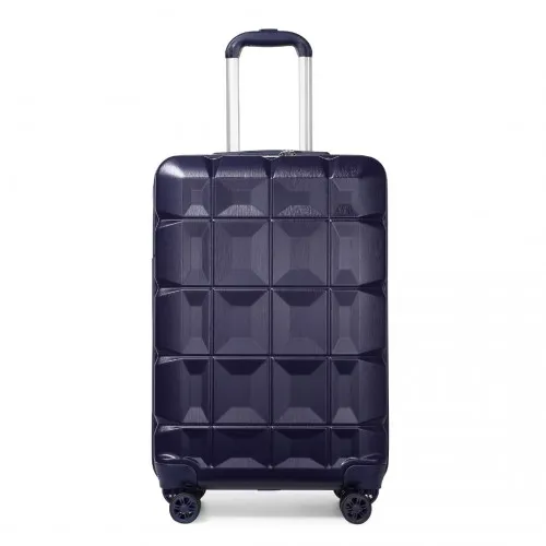 Kono 20 Inch Lightweight Hard Shell ABS Luggage Cabin Suitcase With TSA Lock - Navy | Durable & Stylish Travel Companion