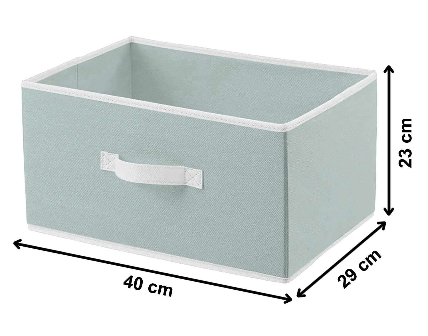 Kuber Industries Multipurposes Rectangular Flodable Storage Box, Drawer Storage and Cloth Organizer (Grey)-HS40KUBMART23892, Non-woven