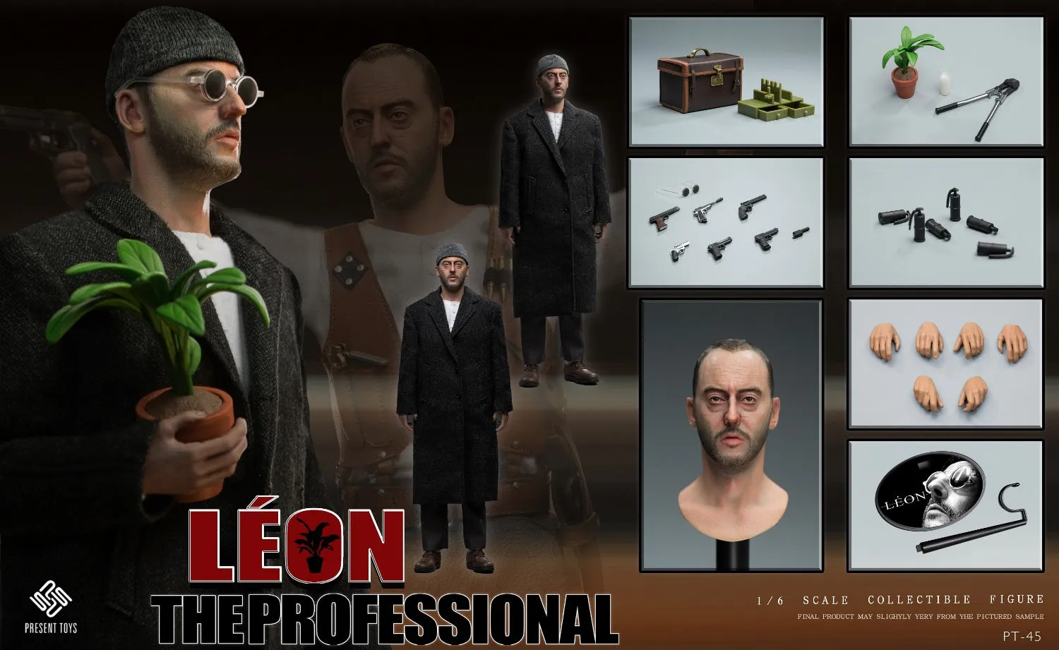 Léon The Professional - Leather Like Suitcase w/Weapon Set