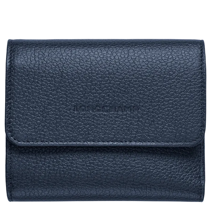 Longchamp - Le Foulonné Compact Purse/Wallet in Navy