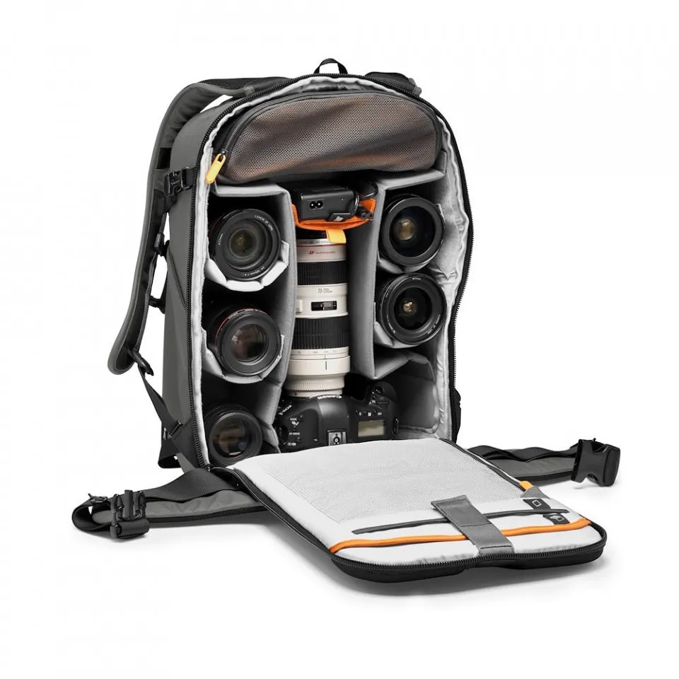 Lowepro Flipside Backpack 400 AW III Dark Grey for Pro DSLR with 70-200mm Lens Plus 4-5 Additional Lenses