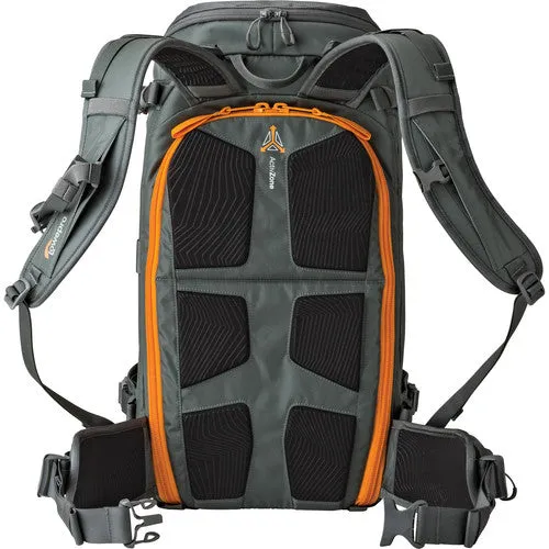 Lowepro Whistler 350 / 450 AW Backpack for Cameras or Accessories with Weather Cover, Top and Side Access, fits 13"-15" Laptop (Gray)