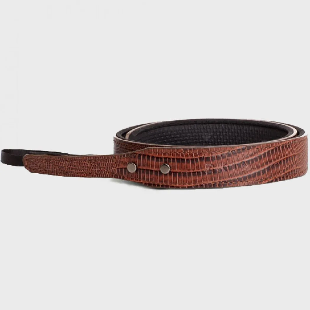 <ao9>ZKIN Siren Mini Camera Strap - Serpent Brown (leather)