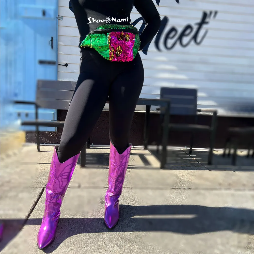 MARDI GRAS FLIP SEQUIN FANNY PACK