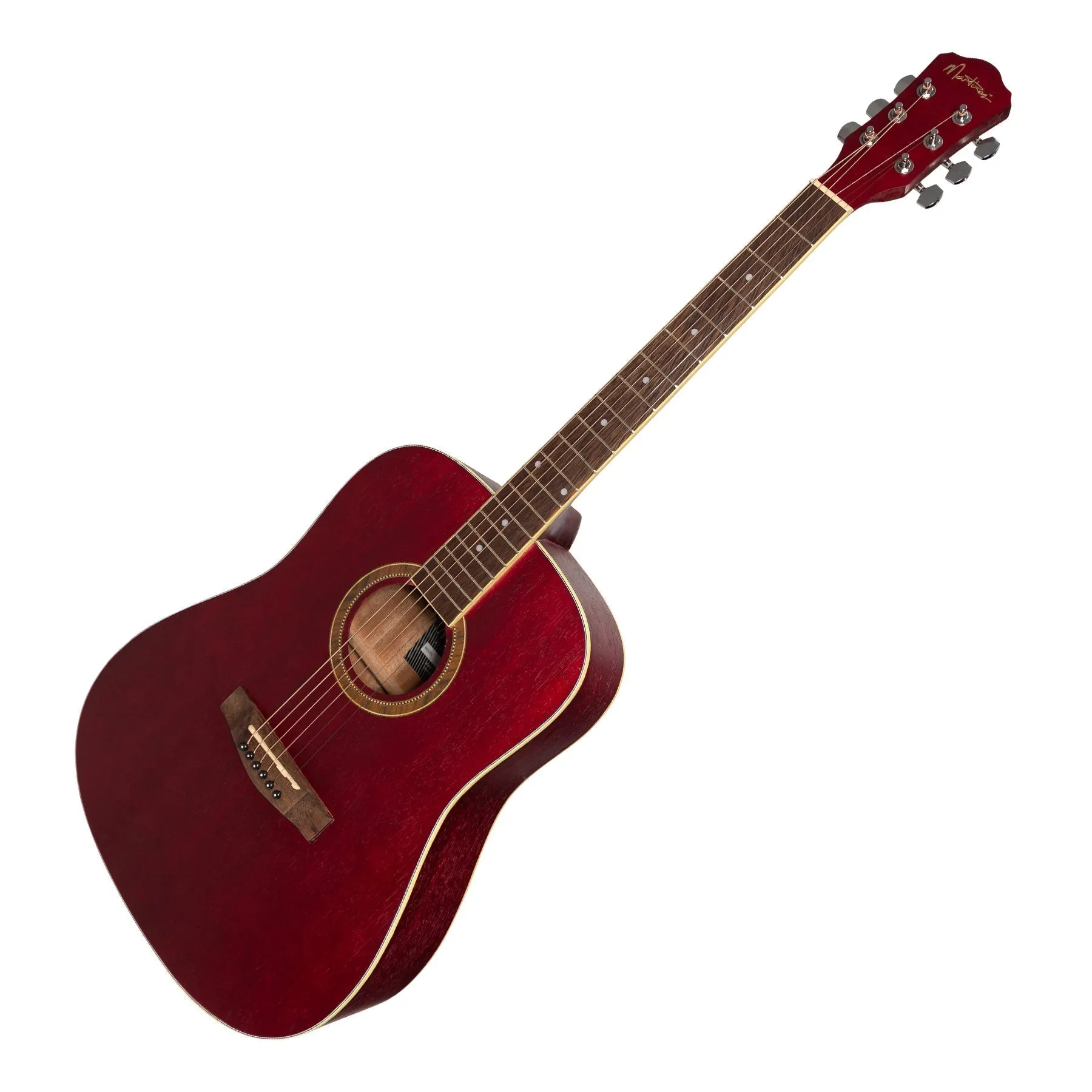 Martinez '41 Series' Dreadnought Acoustic Guitar Pack (Red)