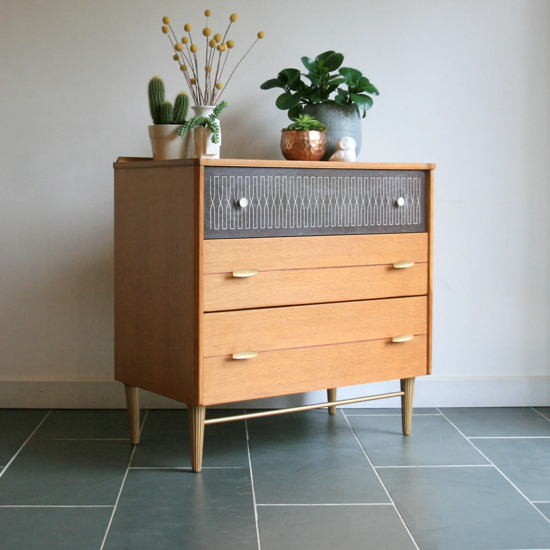 Mid Century Oak Chest of Drawers