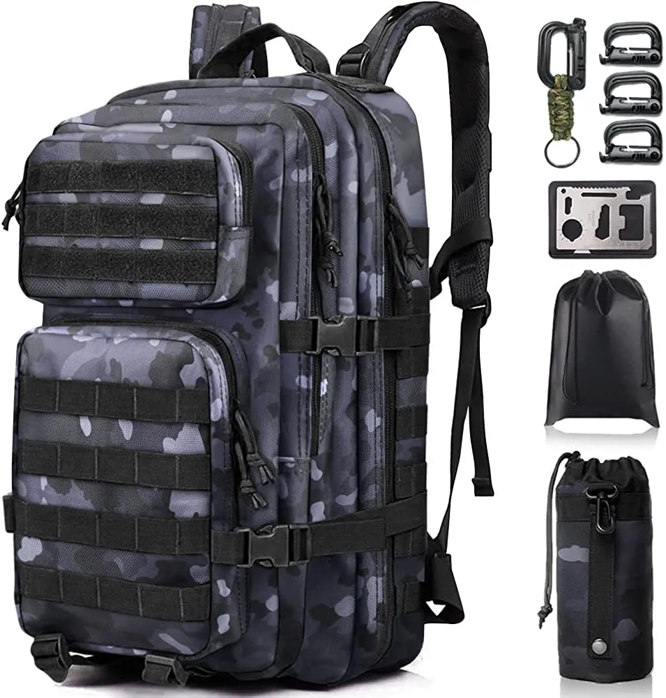 Military Tactical Assault Emergency Backpack Molle Bag Rucksack for Men, Large