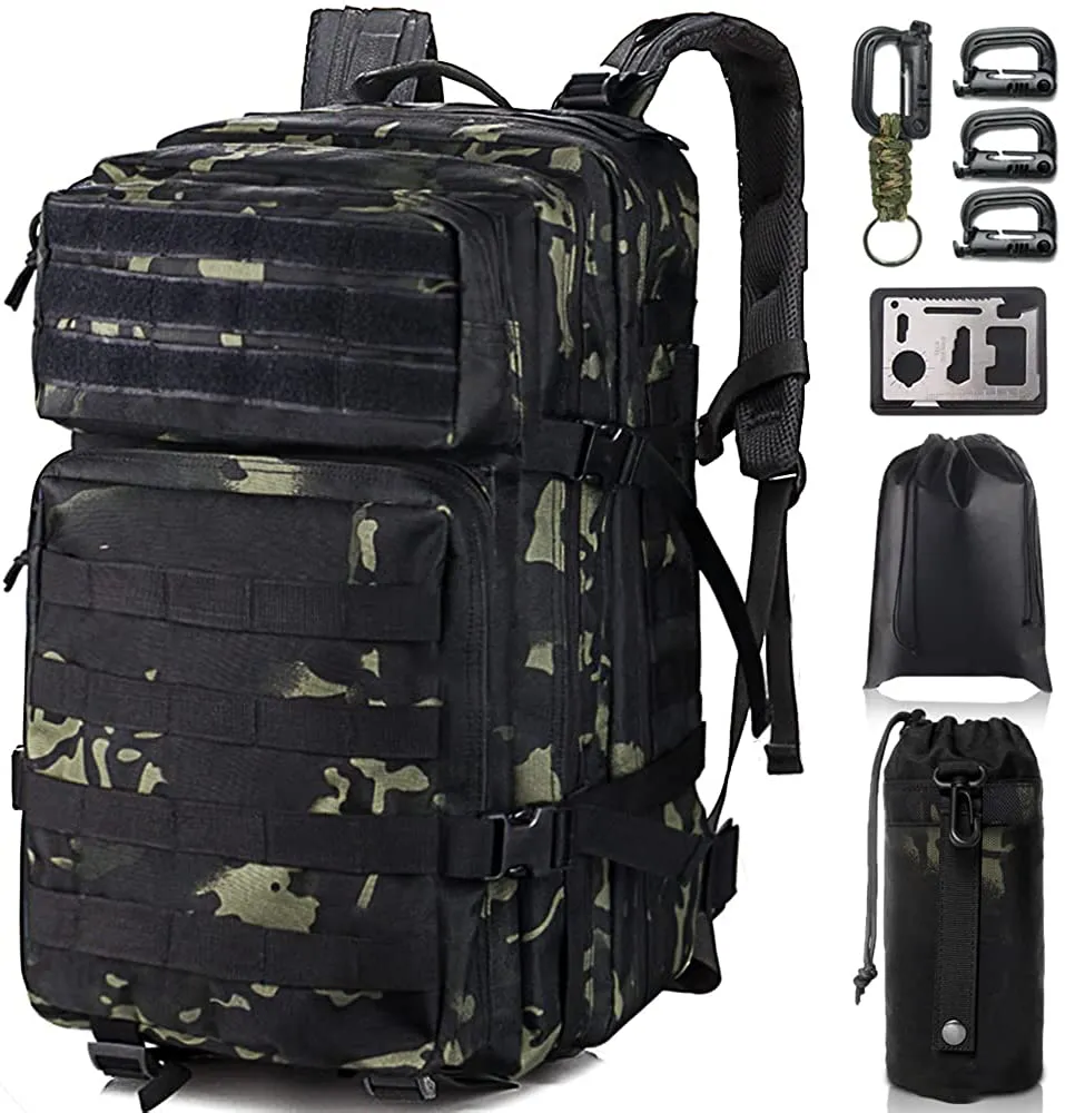 Military Tactical Assault Emergency Backpack Molle Bag Rucksack for Men, Large