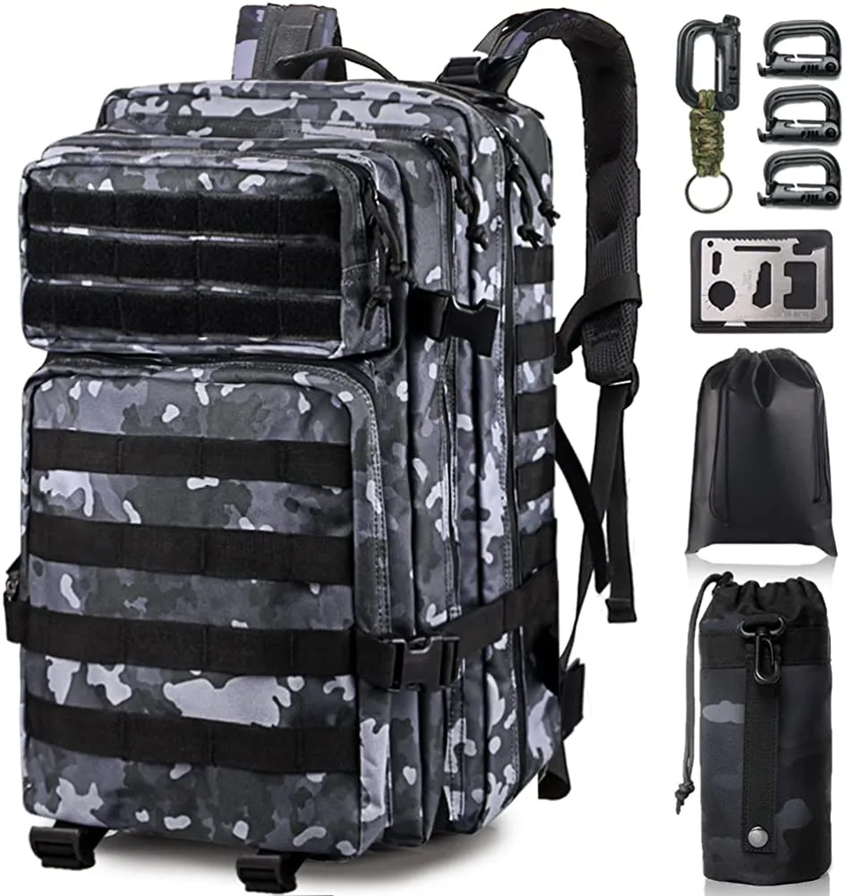 Military Tactical Assault Emergency Backpack Molle Bag Rucksack for Men, Large