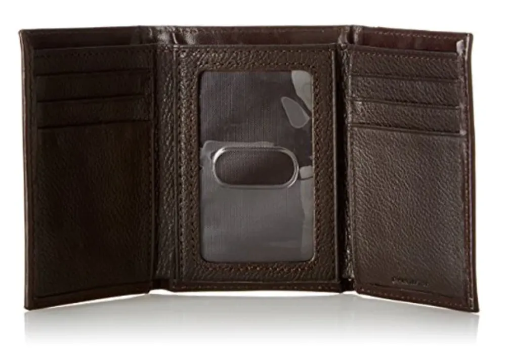 N5487802 - Nocona Wallet - Tri-Fold - Western Ostrich Vintage Brown