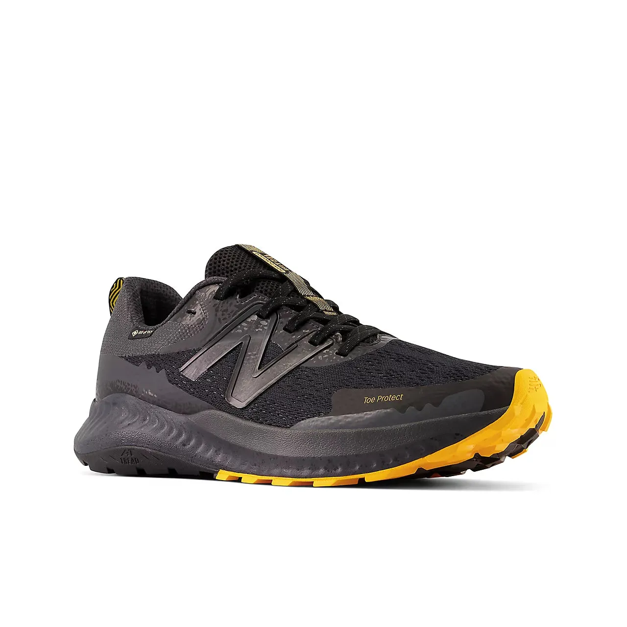 New Balance Dynasoft Nitrel v5 GTX  (Mens) - Black with vibrant apricot