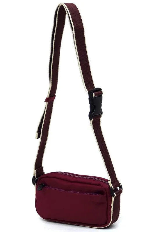 Nylon Fanny Pack Crossbody Bag