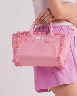 NYLORA FRINGE BAG SMALL PINK