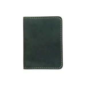 Ocean Green Leather Wallet - Hidden Magnetic Closure