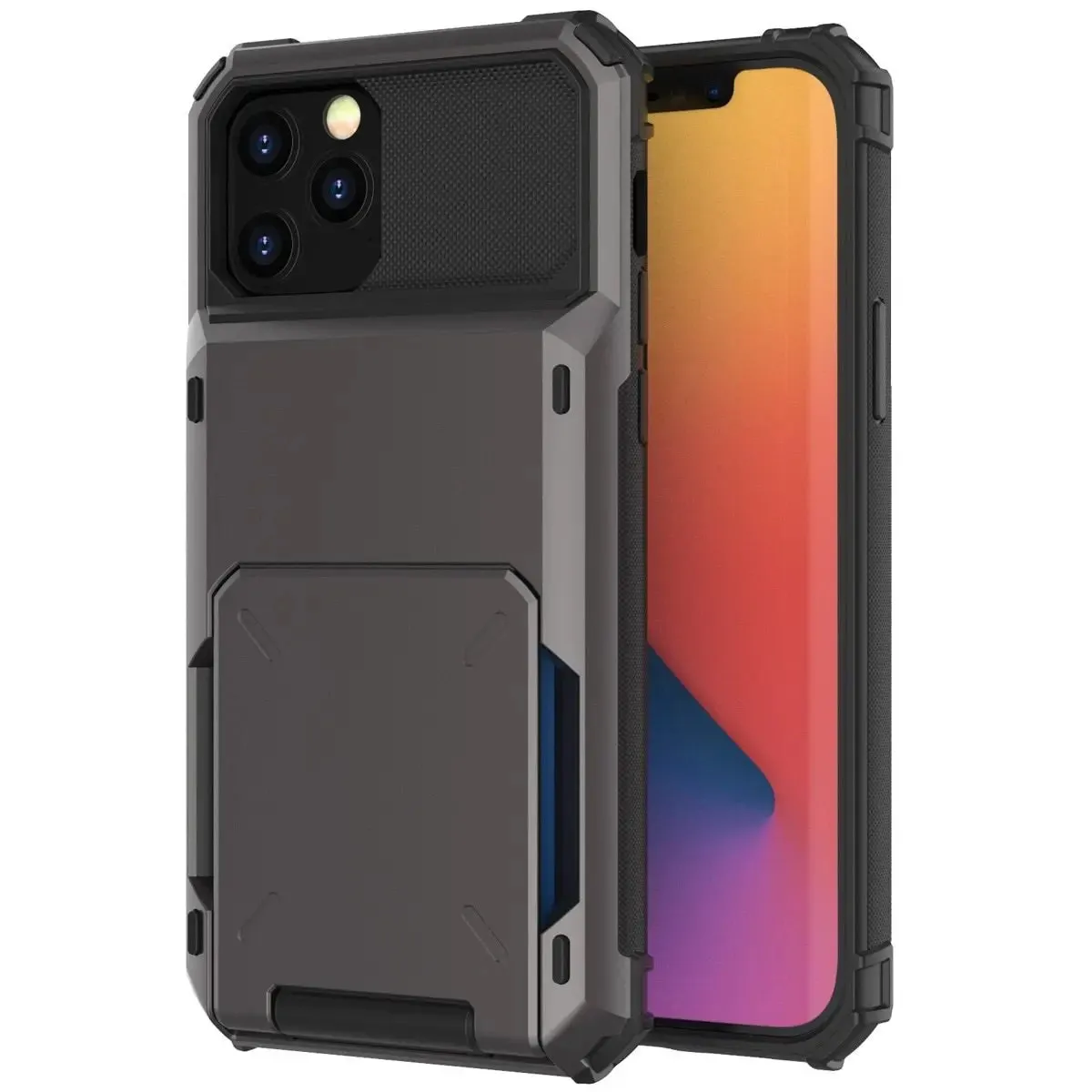 Orbit Shockproof iPhone Wallet Case For X, 11, 12 & 13 Series