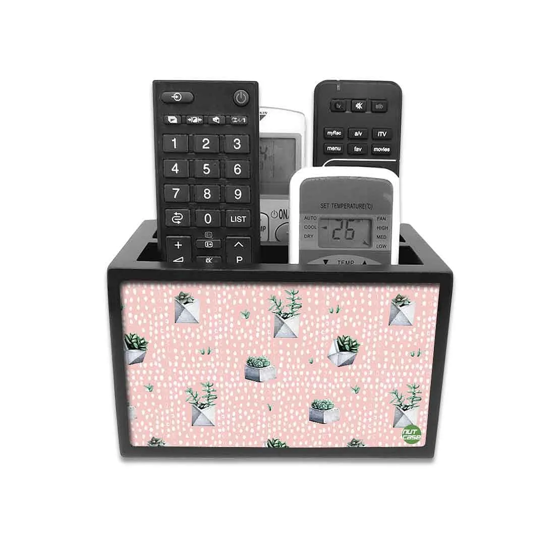 Organizer For TV AC Remotes -Cactus Art