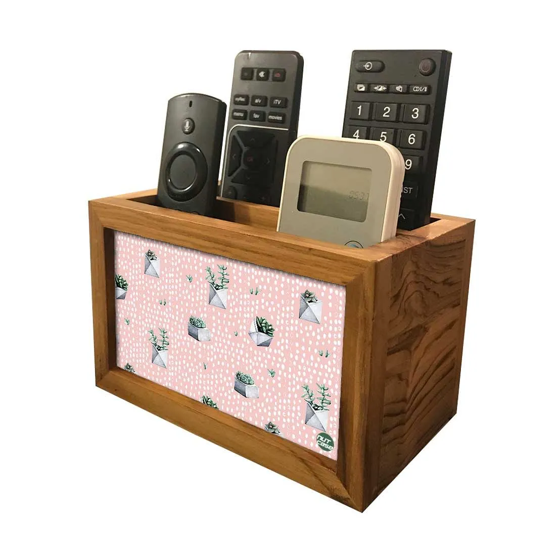 Organizer For TV AC Remotes -Cactus Art