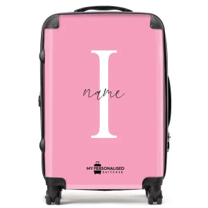 Personalised Nude Pink Suitcase