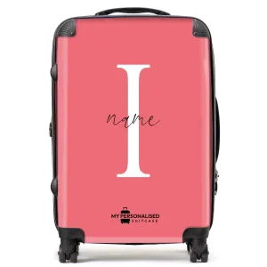 Personalised Pastel Pink Suitcase