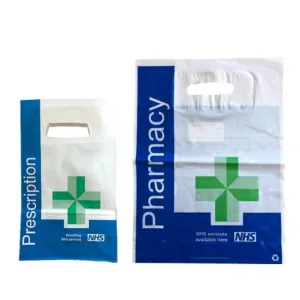 Plastic NHS Prescription Carrier Bag - 305 x 178   88mm - Case of 500