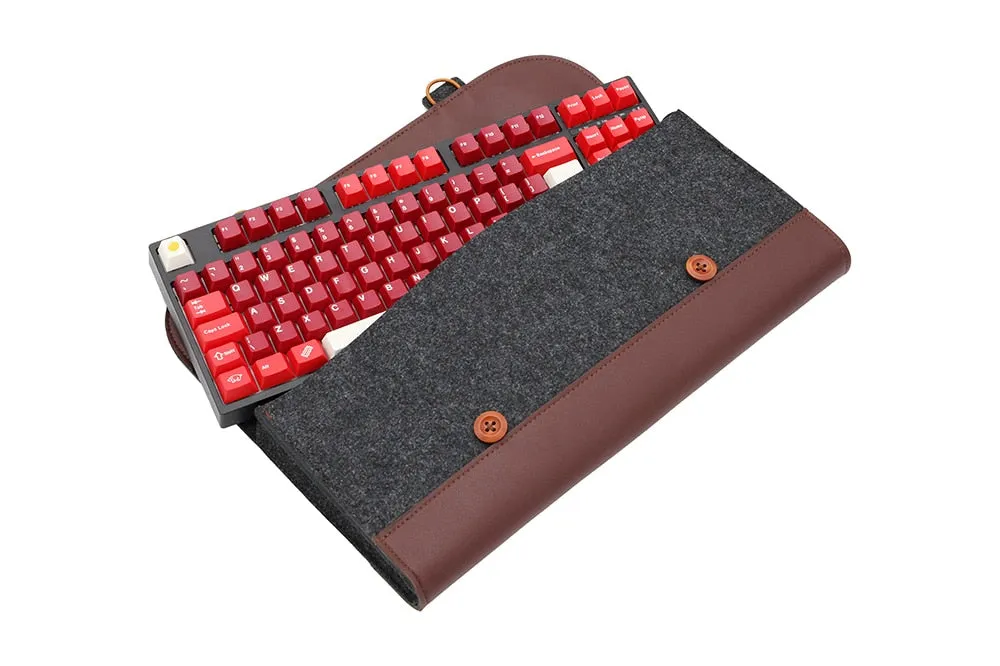 PU Felt keyboard carrying case bag for planck 40% 60% 80% 100% gh60 xd64 tada68 87 tkl 104 Ansi bm60 bm65 bm68 poker