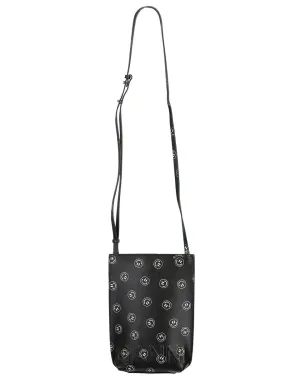 Recycled Leather Smiley Crossbody Mini Bag