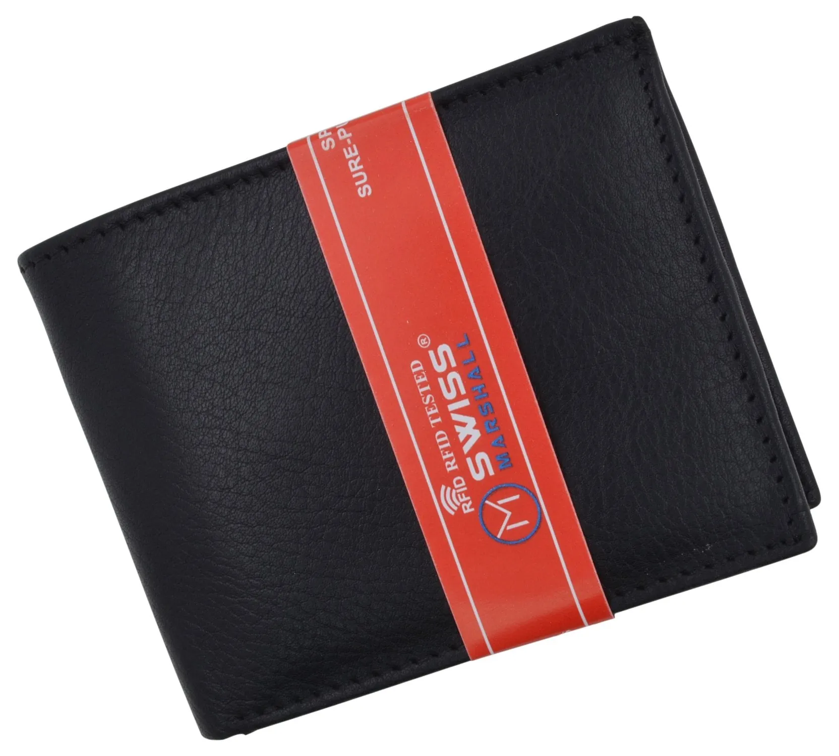 RFID Blocking Mens Premium Leather Credit Card Bifold Wallet W/ Removable ID Holder RFID522533