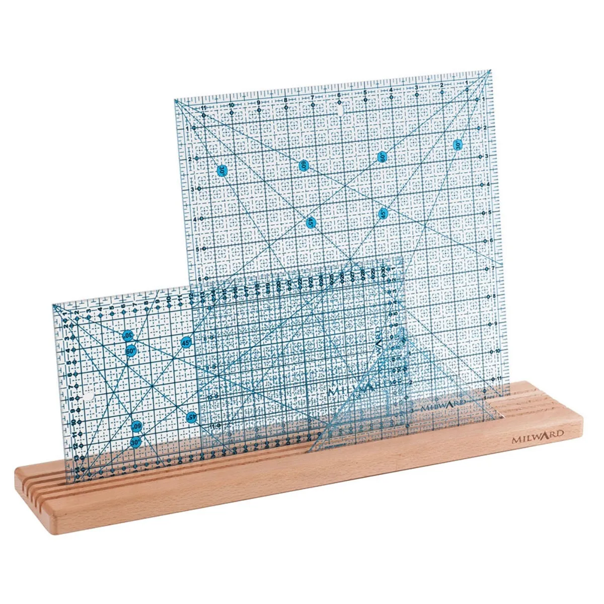 Ruler Rack (Large) - 5 Slots - Beech Wood